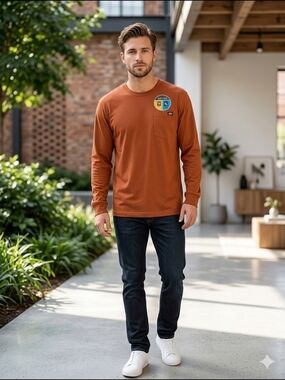 Dickies Men’s Performance Pocket Tee - Burnt Orange Size Large (NWT)